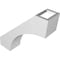 Ekena Millwork 3-in. W x 10-in. D x 10-in. H Westlake Architectural Grade PVC Knee Brace BRCP03X10X10WTL - alternate 5